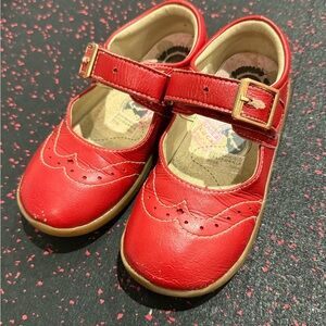 Livie & Luca Red Mary Jane Shoes